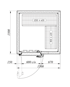 Advantage+ Refrigerator Room ADV+1515HT REM (+1°/+4°C)