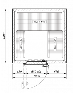 Advantage+ Refrigerator Room ADV+1818HT INT (+1°/+4°C)