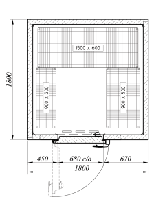 Advantage+ Refrigerator Room ADV+1818HT INT (+1°/+4°C)