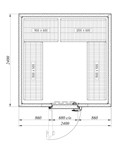 Advantage+ Refrigerator Room ADV+2424HT INT (+1°/+4°C)