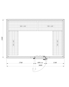 Advantage+ Refrigerator Room ADV+3624HT INT (+1°/+4°C)