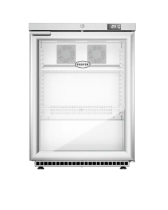 Foster HR 150G Refrigerator Undercounter Cabinet with Glass Door (+3°/+5°C)